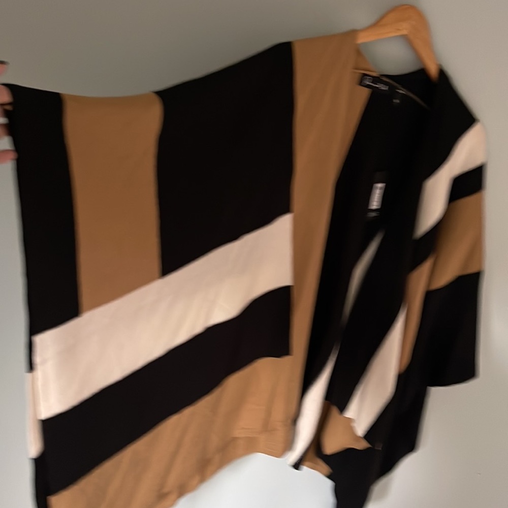 Parrish La Color Block Poncho Wrap By Rachel Zoe … - image 3